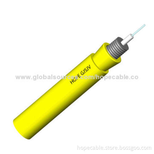 Out Sheath, Kevlar Yarn, Steel Armored Flexible Tube, GJSJV Single-Fiber Indoor Optic Cable